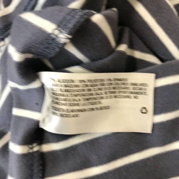 Isakel Womens Gray Striped Maternity Ruched Semi Fitted Thick Knit Dresses Sz L - Picture 7 of 7